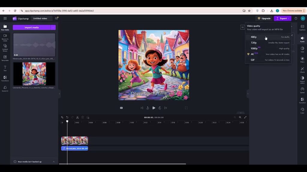 10  How to export videos in clipchamp