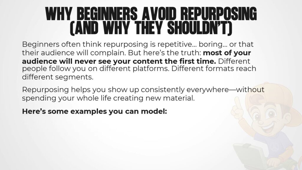 Lesson 11   Not Repurposing Content for Multiple Platforms